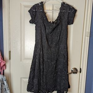 Repost- black lace dress